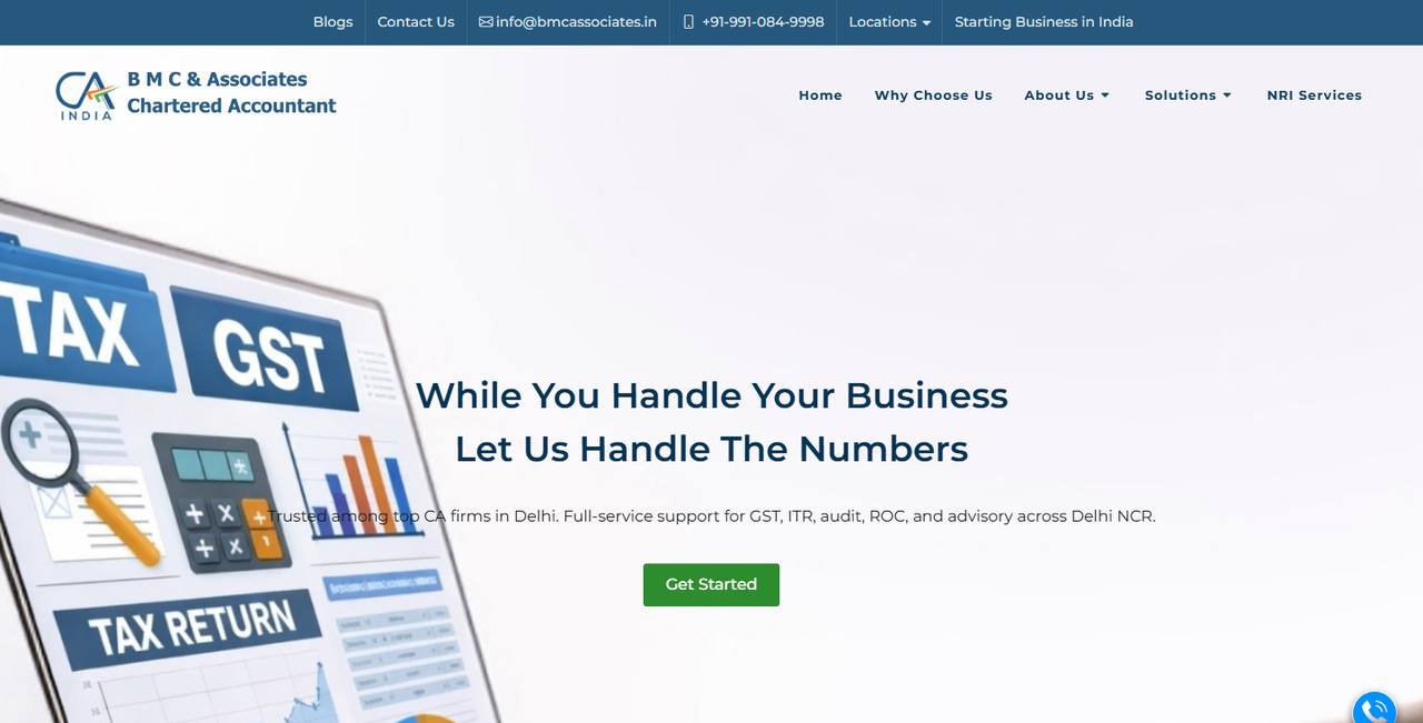 BMC Associates website homepage