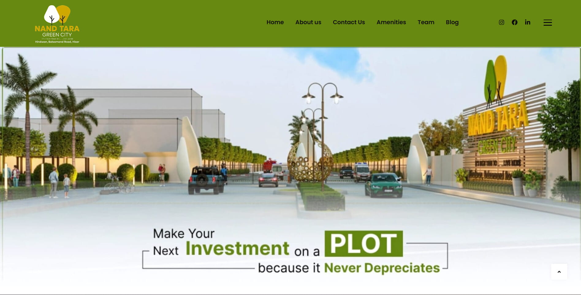 Nand Tara Green website homepage