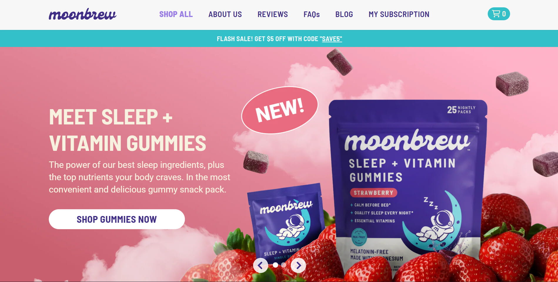 Noon Brew website homepage
